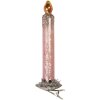 Adorno navideño con clip para vela Clayre & Eef 6GL5253 Rosa-Silber Ø 4x14 cm