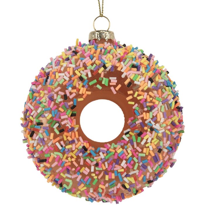 Adorno navideño Clayre & Eef 6GL5254 Ø 10x4 cm