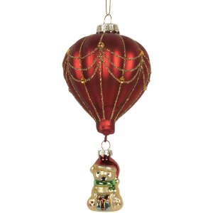 Adorno navideño Clayre & Eef 6GL5255 Rojo y...