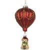 Adorno navideño Clayre & Eef 6GL5255 Rojo y Dorado Ø 7x15 cm
