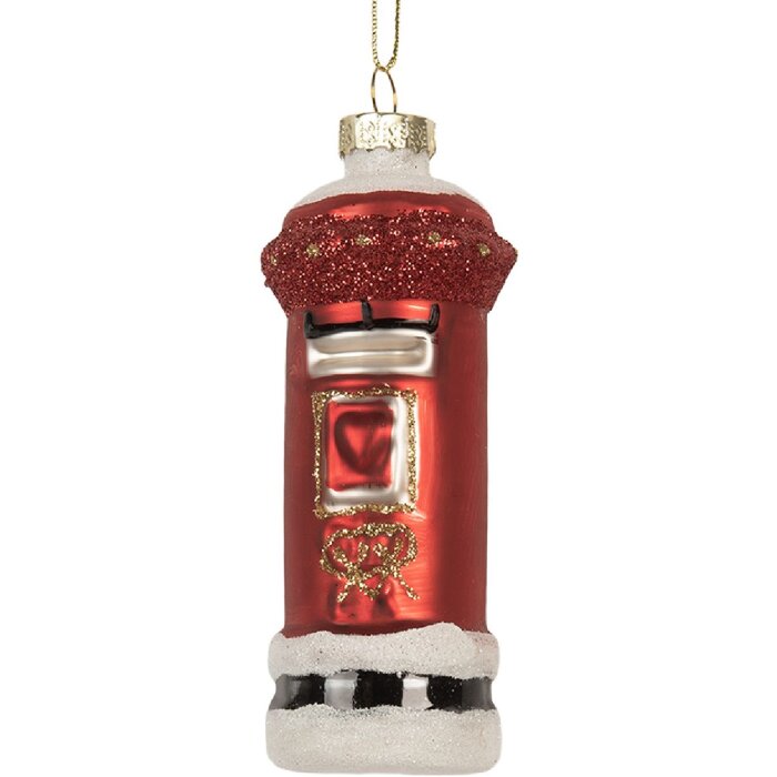 Adorno navideño Clayre & Eef 6GL5256 Ø 4x11 cm