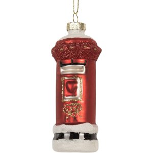 Adorno navideño Clayre & Eef 6GL5256 Ø 4x11 cm