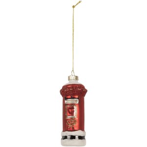 Adorno navideño Clayre & Eef 6GL5256 Ø 4x11 cm