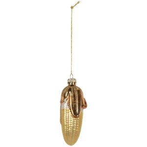 Adorno navideño Clayre & Eef 6GL5259 Ø 4x10 cm dorado
