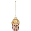 Adorno navideño Clayre & Eef 6GL5260 6x3x10 cm Blanco Dorado