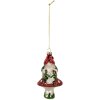 Adorno navideño Clayre & Eef 6GL5263 7x6x13 cm Rojo y Verde