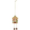 Adorno navideño Clayre & Eef 6GL5265 7x4x10/17 cm Marrón y Verde