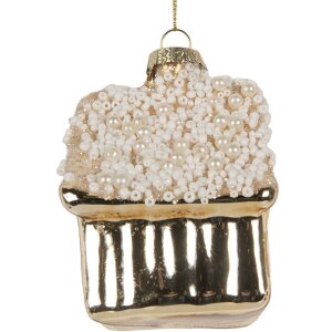 Adorno navideño Clayre & Eef 6GL5268 7x7x9 cm Dorado
