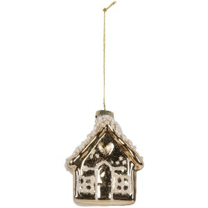 Adorno navideño Clayre & Eef 6GL5268 7x7x9 cm Dorado