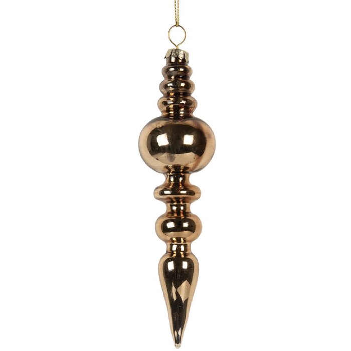 Clayre & Eef 6GL5270 Adorno de Navidad Ø 4x16 cm Dorado