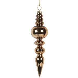 Clayre & Eef 6GL5270 Adorno de Navidad Ø 4x16 cm Dorado