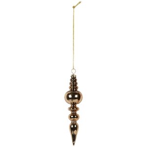 Clayre & Eef 6GL5270 Adorno de Navidad Ø 4x16 cm Dorado