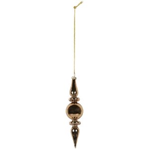 Adorno navideño Clayre & Eef 6GL5271 Ø 5x19 cm Dorado