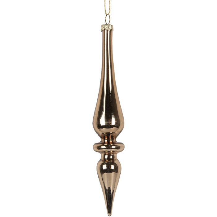 Clayre & Eef 6GL5272 Adorno de Navidad Ø 3x18 cm Dorado