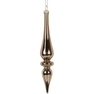 Clayre & Eef 6GL5272 Adorno de Navidad Ø 3x18 cm Dorado