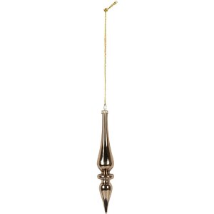 Clayre & Eef 6GL5272 Adorno de Navidad Ø 3x18 cm Dorado