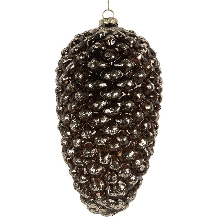 Adorno de Navidad Clayre & Eef 6GL5274 Ø 12x24 cm plateado
