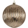 Clayre & Eef 6GL5275 Adorno de Navidad Ø 15x15 cm Transparente Plateado