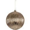 Clayre & Eef 6GL5275 Adorno de Navidad Ø 15x15 cm Transparente Plateado