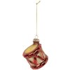 Adorno navideño Clayre & Eef 6GL5279 Ø 4x5 cm Rojo Dorado