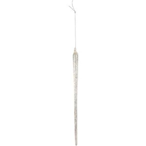 Adorno navideño Clayre & Eef 6GL5284 Ø 2x25 cm Cristal