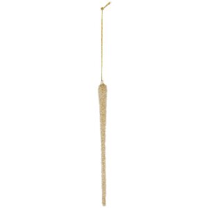 Adorno navideño Clayre & Eef 6GL5285 Ø 2x25 cm Dorado