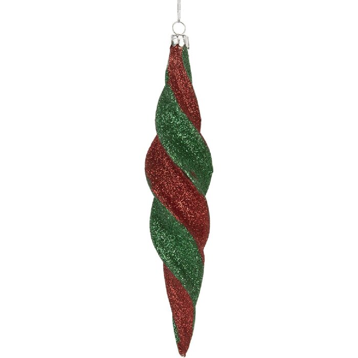 Clayre & Eef 6GL5286 Adorno de Navidad Ø 5x22 cm
