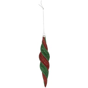Clayre & Eef 6GL5286 Adorno de Navidad Ø 5x22 cm