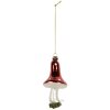 Adorno navideño Clayre & Eef 6GL5287 Ø 6x12 cm Rojo y Blanco