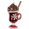 Adorno navideño Clayre & Eef 6GL5289 7x6x12 cm Rojo y Marrón
