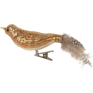 Adorno navideño con clip Pájaro Clayre...