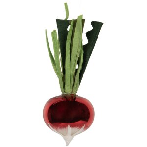 Adorno de Navidad Clayre & Eef 6GL5295 Ø 6x15 cm Rojo y Verde