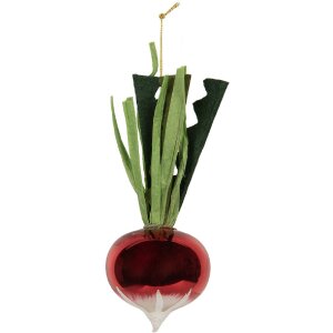 Adorno de Navidad Clayre & Eef 6GL5295 Ø 6x15 cm Rojo y Verde