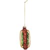 Adorno de Navidad Clayre & Eef 6GL5297 4x3x10 cm Dorado y Rojo