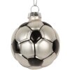 Adorno navideño Clayre & Eef 6GL5299 Ø 6x6 cm Gris y Negro