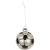 Adorno navideño Clayre & Eef 6GL5299 Ø 6x6 cm Gris y Negro