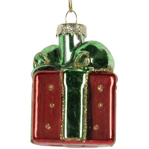 Adorno navideño Clayre & Eef 6GL5300 4x4x6 cm