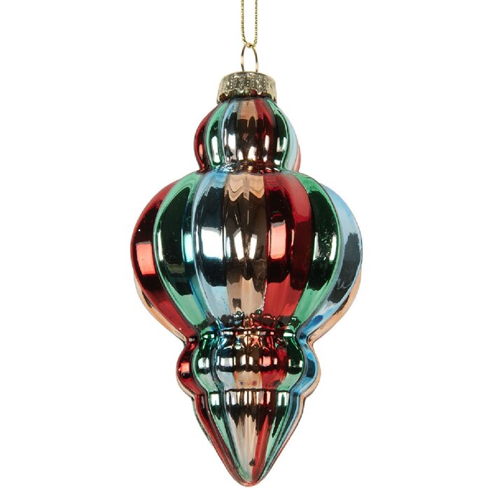 Adorno navideño Clayre & Eef 6GL5301 Ø 7x12 cm Multicolor