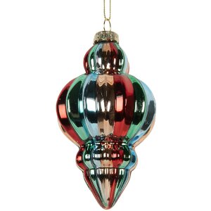 Adorno navideño Clayre & Eef 6GL5301 Ø 7x12 cm Multicolor