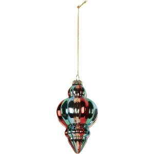 Adorno navideño Clayre & Eef 6GL5301 Ø 7x12 cm Multicolor