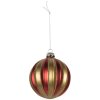 Clayre & Eef 6GL5302 Adorno de Navidad Rojo y Dorado 8x8 cm