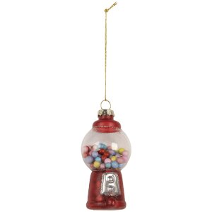 Adorno navideño Clayre & Eef 6GL5303 Ø 5x9 cm Rojo