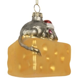 Adorno de Navidad Clayre & Eef 6GL5305 8x8x8 cm