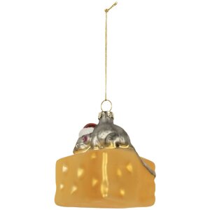 Adorno de Navidad Clayre & Eef 6GL5305 8x8x8 cm