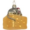 Adorno de Navidad Clayre & Eef 6GL5305 8x8x8 cm