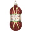 Adorno navideño Clayre & Eef 6GL5306 Rojo-Blanco Ø 5x10 cm