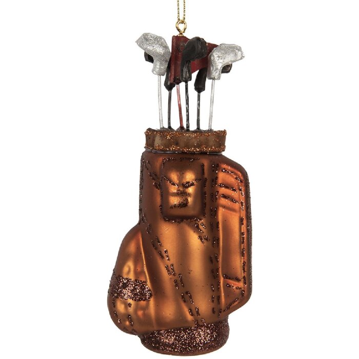 Adorno Navideño Clayre & Eef 6GL5311 6x4x13 cm Marrón y Negro