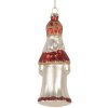 Adorno navideño Clayre & Eef 6GL5324 5x5x15 cm Rojo y Blanco