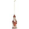 Adorno navideño Clayre & Eef 6GL5324 5x5x15 cm Rojo y Blanco