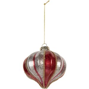 Clayre & Eef 6GL5326 Adorno de Navidad Ø 8 cm...